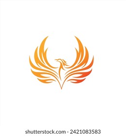 Charming Illustration phoenix logo concept, bird illustrations for icons or logos