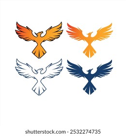 Charming Illustration Phoenix Logo Concept	