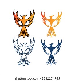 Charming Illustration Phoenix Logo Concept	