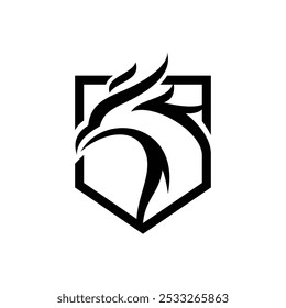 Charming Illustration Phoenix Logo Concept
