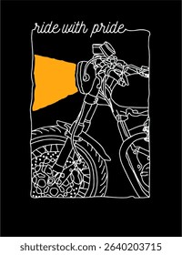 Charming illustration of a vintage-style bicycle with a relaxed, sunny feel. Perfect for retro-themed fashion, prints, and lifestyle branding.