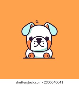 A charming kawaii dog illustration, perfect for adding a touch of cuteness to any project.