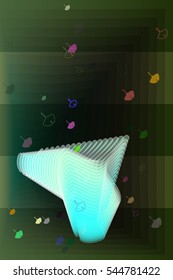 charming leaves around event and repeat
