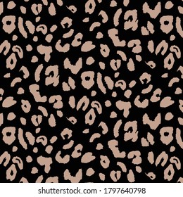 Charming leopard pattern, Seamless design