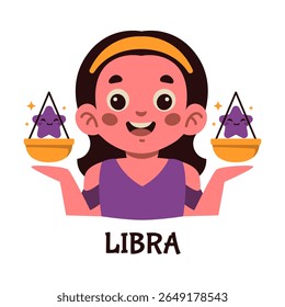 Charmoso Balanceamento de caracteres de Libra Duas estrelas