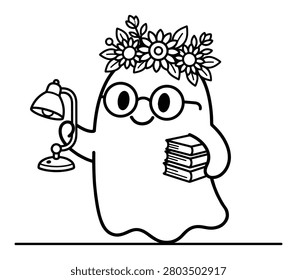 A charming line art