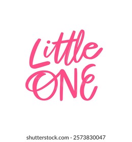 The charming Little One typography design is perfect for children products and all sorts of playful designs