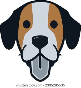 A charming logo of a cute dog, radiating warmth and adding a touch of sweetness to any design.