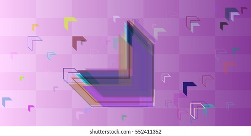 charming look at direction vector background, mark above artistic party