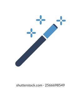 Charming Magic Wand Icon Creation