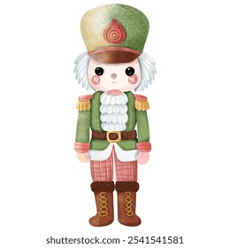 Charming Nutcracker Soldier in Pastel Colors