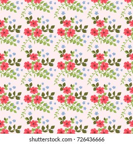 Charming pattern in small lovely flowers. Trendy liberty style. Floral seamless delicious background for textile or book covers, manufacturing, wallpapers, print, gift wrap and scrapbooking.