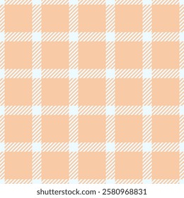 A charming peach and white gingham pattern, perfect for textile design, scrapbooking, or website backgrounds.