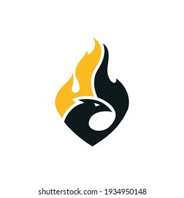 Charming Phoenix Modern Flaming Flying Phoenix Fire Bird Abstract Luxury Graphic Resource Logo