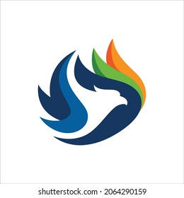 Charming Phoenix Modern Flaming Flying Phoenix Fire Bird Abstract Luxury Graphic Resource Logo