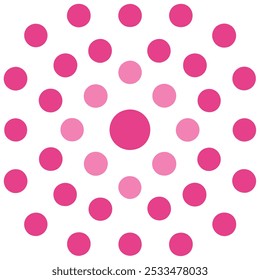  A charming pink and white seamless dots pattern, perfect for backgrounds, textiles, and digital projects. This versatile design adds a playful yet elegant touch to any creative work.