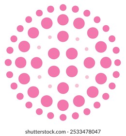  A charming pink and white seamless dots pattern, perfect for backgrounds, textiles, and digital projects. This versatile design adds a playful yet elegant touch to any creative work.