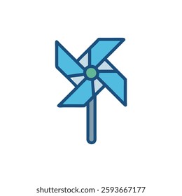 A charming pinwheel icon representing festive occasions and celebrations.