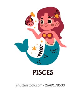 Peixes encantadores Sereia Com Peixes Bonitos