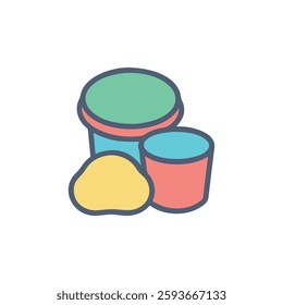 A charming Play-Doh icon representing fun and creative activities.