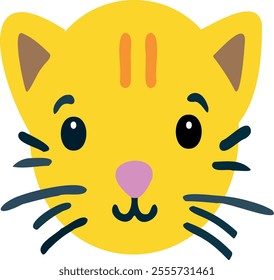 A charming and playful Cute Cat Design vector featuring adorable feline illustrations, perfect for use in various projects such as logos, stickers, apparel, digital design, or merchandise. 