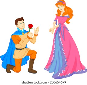 charming prince and beautiful princess