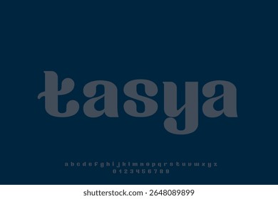 Encantadora Fonte Serif Retro com Curvas Suaves e Negrito
