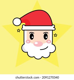 Charming Santa Claus with stars