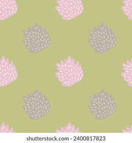 Charming seamless floral pattern with a touch of vintage, perfect for textiles and wallpapers, blending art and nature in a vibrant, summery design.