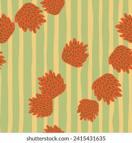 Charming seamless floral pattern with a touch of vintage, perfect for textiles and wallpapers, blending art and nature in a vibrant, summery design.