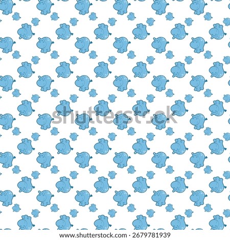 A charming seamless pattern featuring dainty floral elements in soft purple and grey hues, perfect for decorative applications.