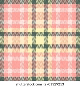 Charming seamless plaid pattern in soft pastel hues. Versatile design for textiles, backgrounds, and creative projects. Evokes comfort, style, and traditional aesthetics.