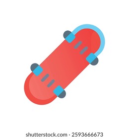 A charming skateboard icon ideal for kids' designs and playful themes.