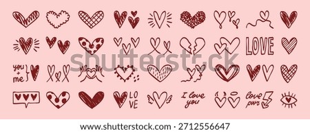 Charming small decorative hearts on gentle pastel pink background for branding, Delicate aesthetic heart shapes on muted pink canvas designed for social media branding and overlays