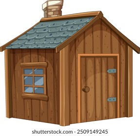 Encantadora casa Pequeña con chimenea y ventana