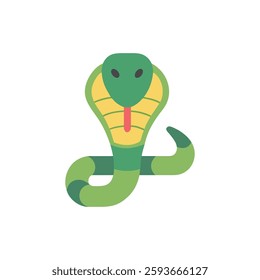 A charming snake icon suited for various creative projects.