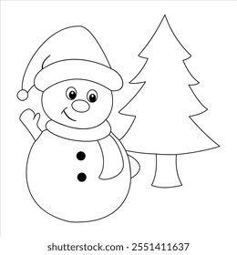 Charming Snowman Delight – A Frosty Winter Icon of Joy and Cheer