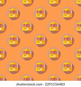 Charming square tile highlighting an animated food illustration. Seamless pattern with meat on dark jungle green background. Design for a nature-inspired print.