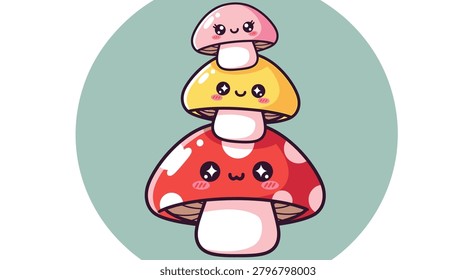 Charming stack three kawaii