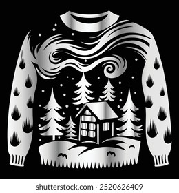 Charming Sweater Logos, Hand-Drawn Vector Art for Warm Winter and Autumn Woolen Designs