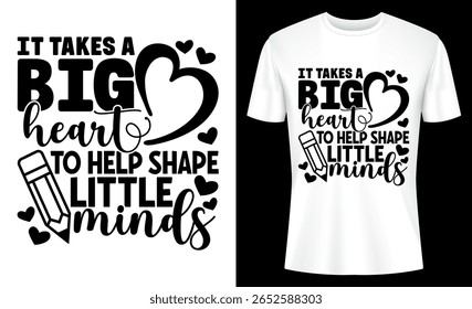 A charming teacher design featuring a heartwarming quote about shaping young minds, perfect for educators and teacher appreciation gifts.
