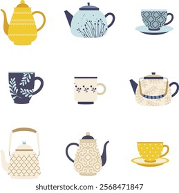 Charming Teapot Illustration for Designs