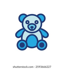 A charming teddy bear icon ideal for sweet memories and nostalgic themes.