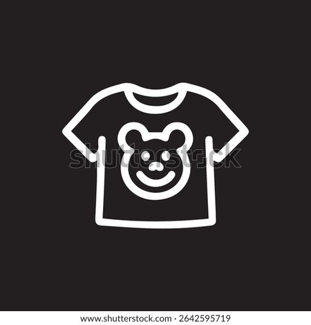 A charming t-shirt design featuring a delightful teddy bear print perfect for children's wear adding a touch of whimsy and innocence to any outfit