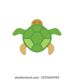 A charming turtle icon ideal for kids' fun and ocean adventures.