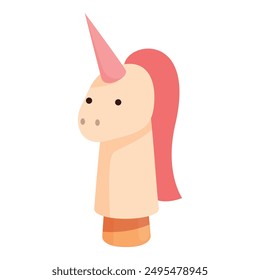 Charming unicorn hand puppet, ready to spark imagination and storytelling