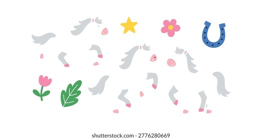 Charming vector illustration cute