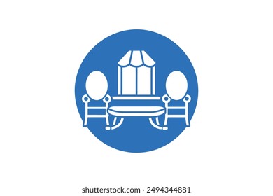 Charming vector illustrations of patio furniture in cartoon, clipart, and line art styles