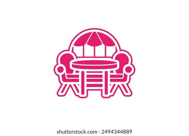 Charming vector illustrations of patio furniture in cartoon, clipart, and line art styles