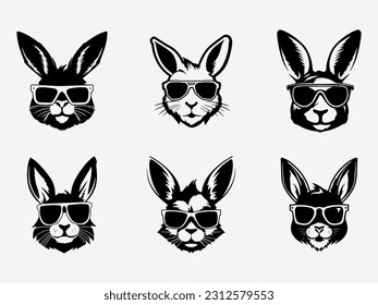 Charming and whimsical hand drawn rabbit logo design illustration, adding a touch of playfulness and innocence to your brand
